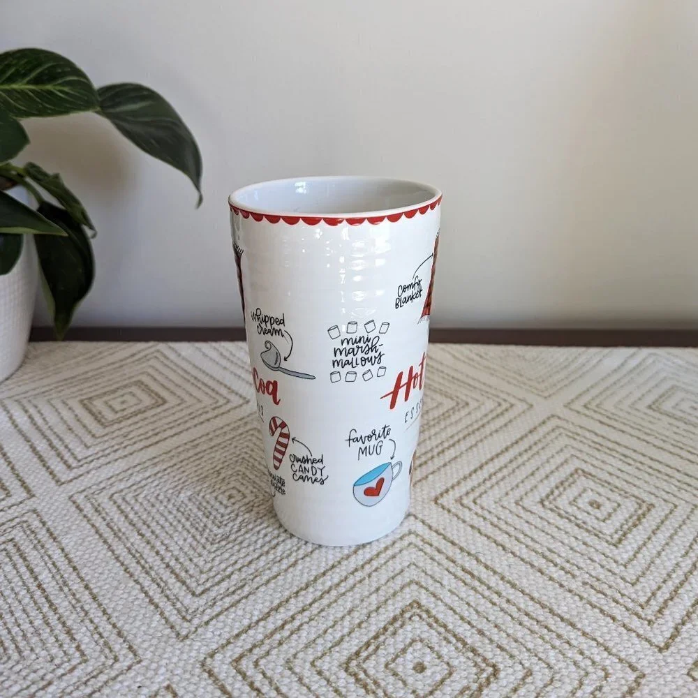 Pier‎ 1 Hot Cocoa/Coffee Mug Holiday 16oz